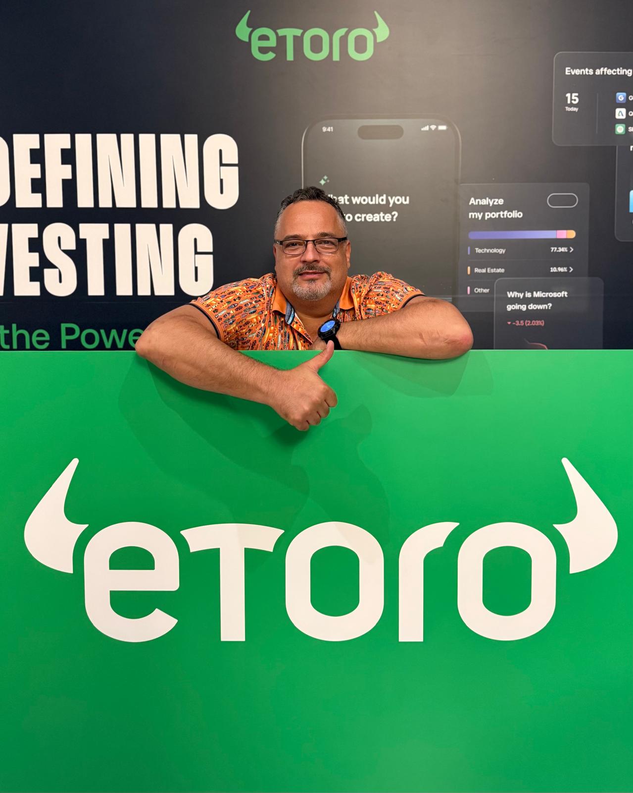 Daniel Rochlitz at the eToro office